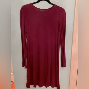 BCBG cotton long sleeve T-shirt dress